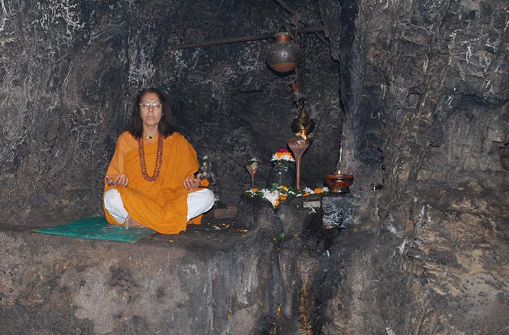 Meditation cave at Vashishta Gufa near Rishikesh