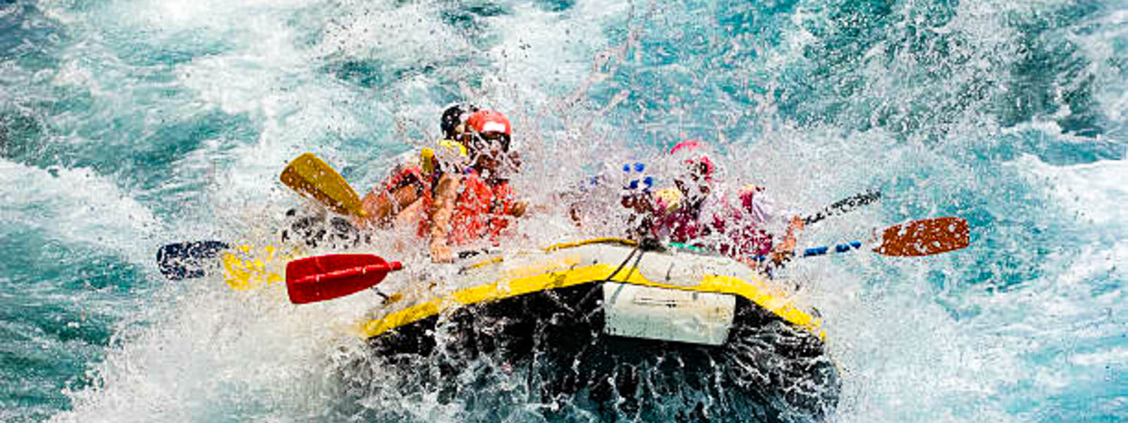 White water rafting in the Ganges at Shivpuri near Rishikesh